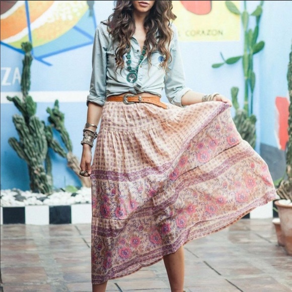 Spell Dresses & Skirts - Spell Desert Rose Skirt in Blush